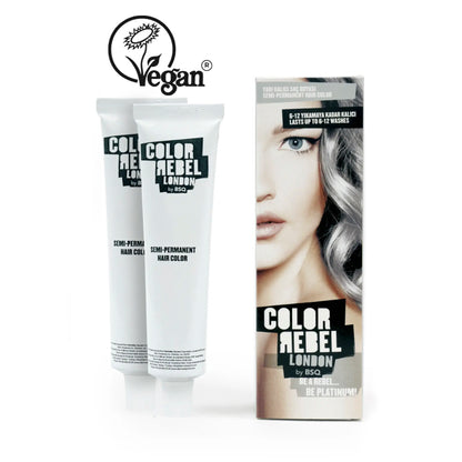 Color Rebel London, Semi-Permanente Haarfarbe, Vegan, Ohne Ammoniak & Parabene, für bis zu 12 Haarwäschen