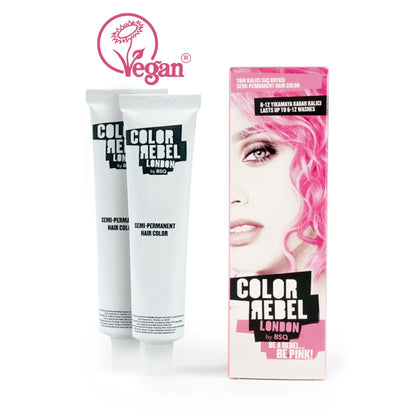 Color Rebel London, Semi-Permanente Haarfarbe, Vegan, Ohne Ammoniak & Parabene, für bis zu 12 Haarwäschen
