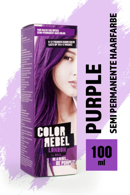 Color Rebel London, Semi-Permanente Haarfarbe, Vegan, Ohne Ammoniak & Parabene, für bis zu 12 Haarwäschen