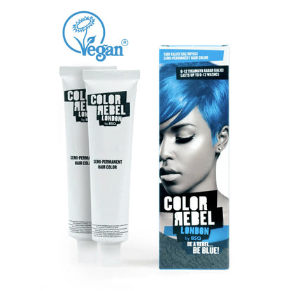 Color Rebel London, Semi-Permanente Haarfarbe, Vegan, Ohne Ammoniak & Parabene, für bis zu 12 Haarwäschen