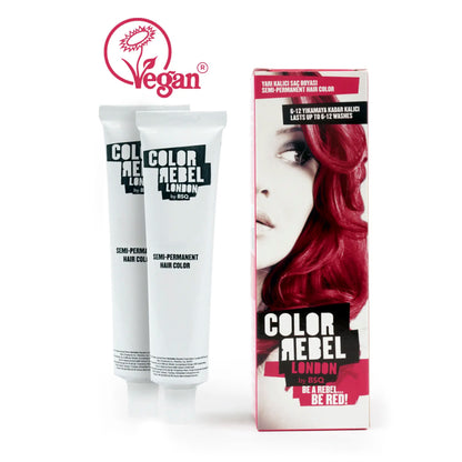 Color Rebel London, Semi-Permanente Haarfarbe, Vegan, Ohne Ammoniak & Parabene, für bis zu 12 Haarwäschen