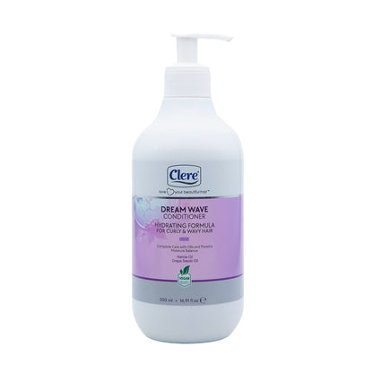 Clere Dream Wave Conditioner – Feuchtigkeitsspendende Formel für Lockiges & Welliges Haar (500 ml)