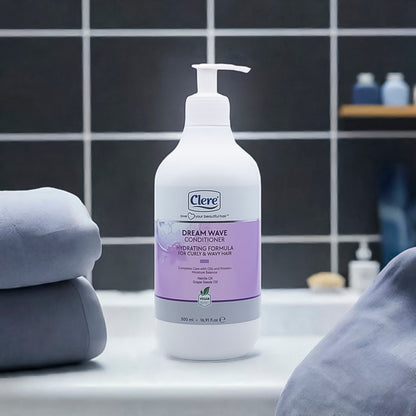 Clere Dream Wave Conditioner – Feuchtigkeitsspendende Formel für Lockiges & Welliges Haar (500 ml)