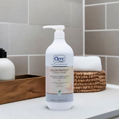 Clere Color Protect Conditioner - Perfekte Farbschutz-Pflege für coloriertes Haar (1000ml)