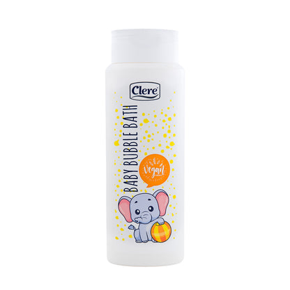 Clere Baby Bubble Bath 500 ml – Veganes Baby Schaumbad mit Panthenol und Milchsäure, Sanft zur empfindlichen Babyhaut, für tägliche Pflege