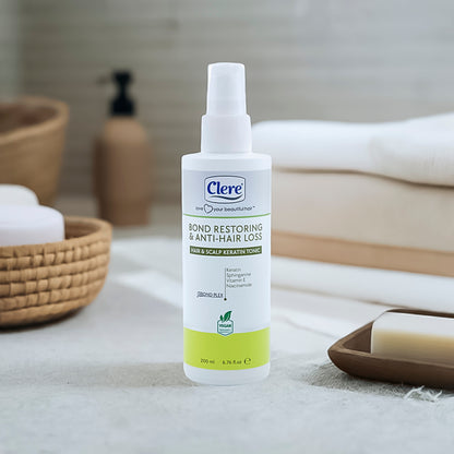 Clere Bond Restoring & Anti-Hair Loss Keratin Tonic, Haarwachstum, Haarstärkung & Kopfhautpflege, 200ml
