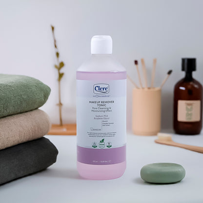Clere Makeup Remover Tonic, Sanfte Porenreinigung, Feuchtigkeitsspendend & Vegan, 375 ml