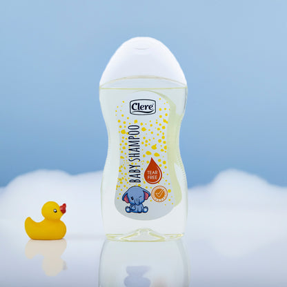 Clere Baby Shampoo - Tränenfrei, Dermatologisch getestet, Sanfte Reinigung für empfindliche Babyhaut, 300 ml