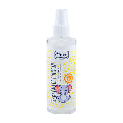 Clere Babyöl 200ml - Paraben- & Silikonfrei, mit Vitamin E, Mandel- und Jojobaöl, Feuchtigkeitsspendend und Pflegend, für empfindliche Babyhaut, Massageöl