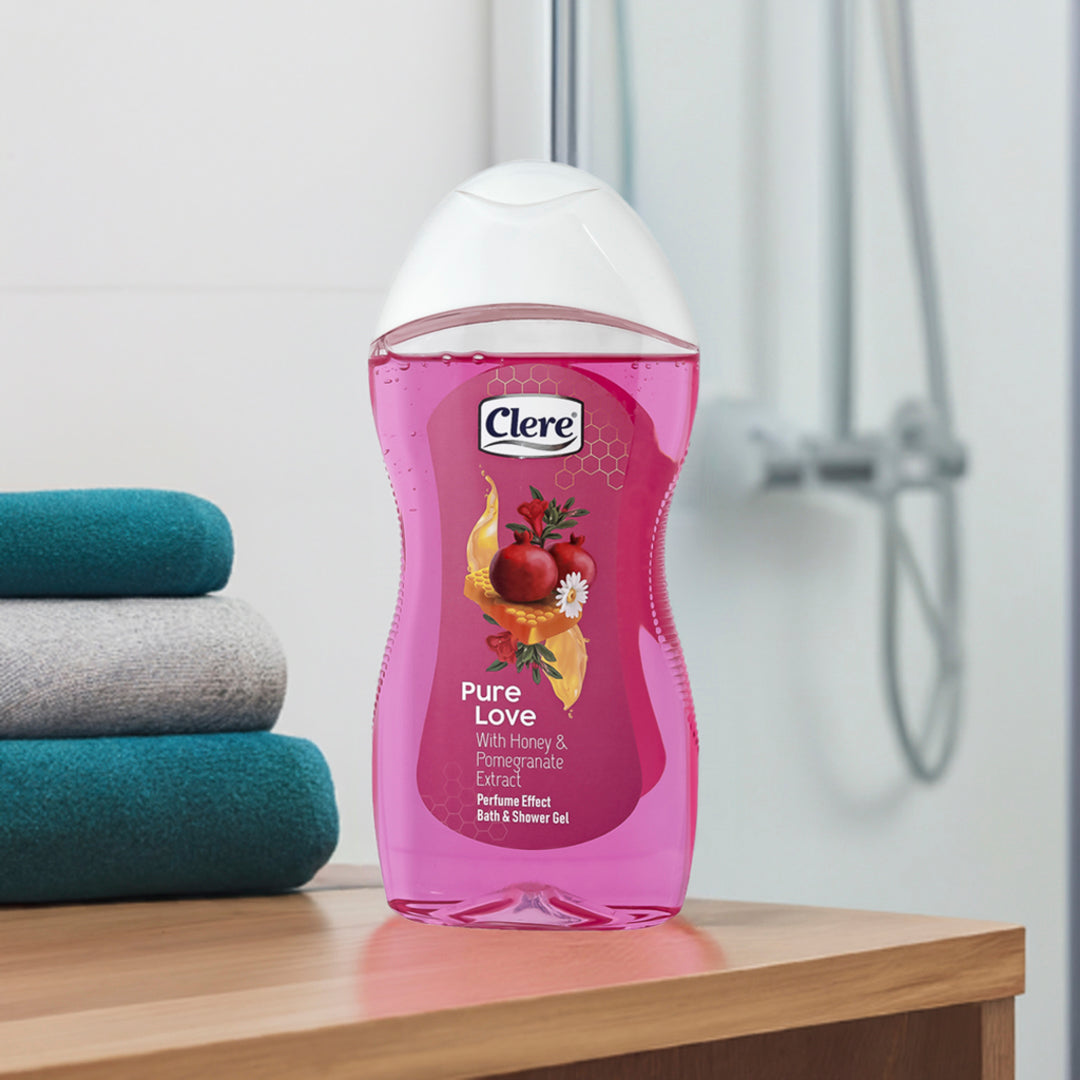 Clere Green Dream Duschgel - 300ml, vegan, parabenfrei, mit erfrischendem Limettenextrakt für eine sanfte Reinigung und langanhaltenden Zitrusduft