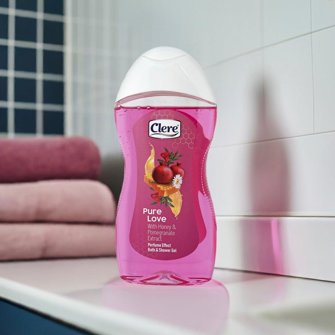 Clere Green Dream Duschgel - 300ml, vegan, parabenfrei, mit erfrischendem Limettenextrakt für eine sanfte Reinigung und langanhaltenden Zitrusduft