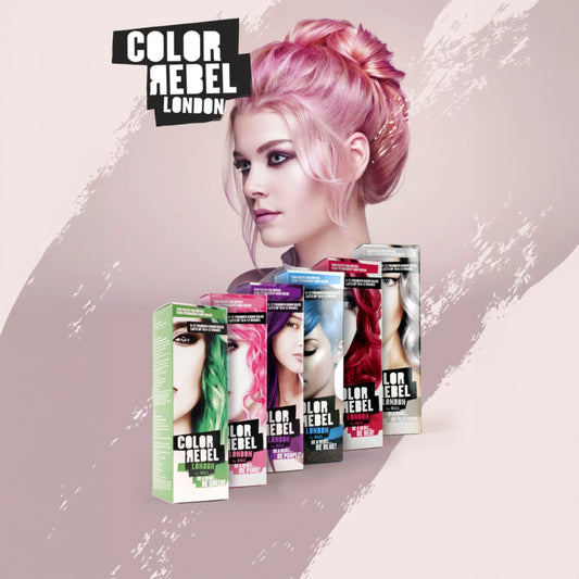 Color Rebel London, Semi-Permanente Haarfarbe, Vegan, Ohne Ammoniak & Parabene, für bis zu 12 Haarwäschen